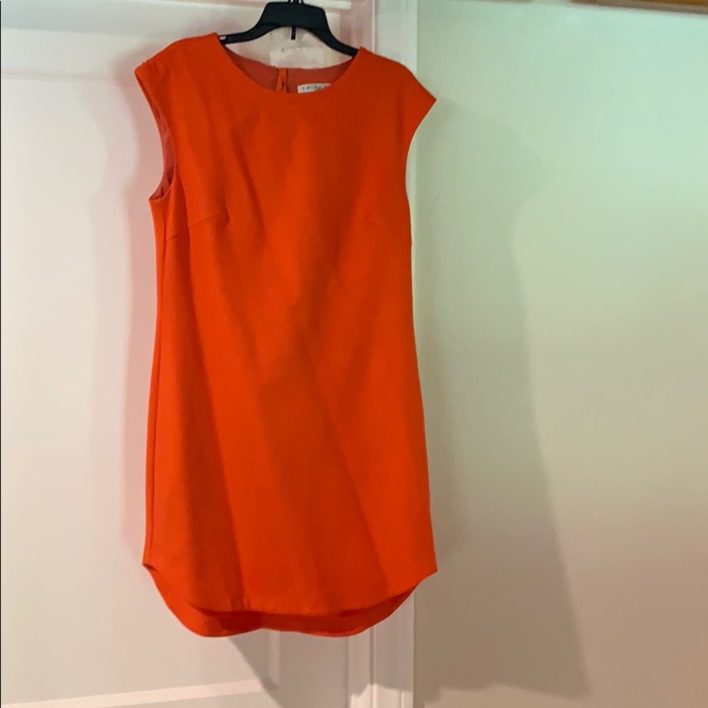 Trina Turk orange sleeveless dress